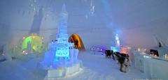 Snow hotel interior